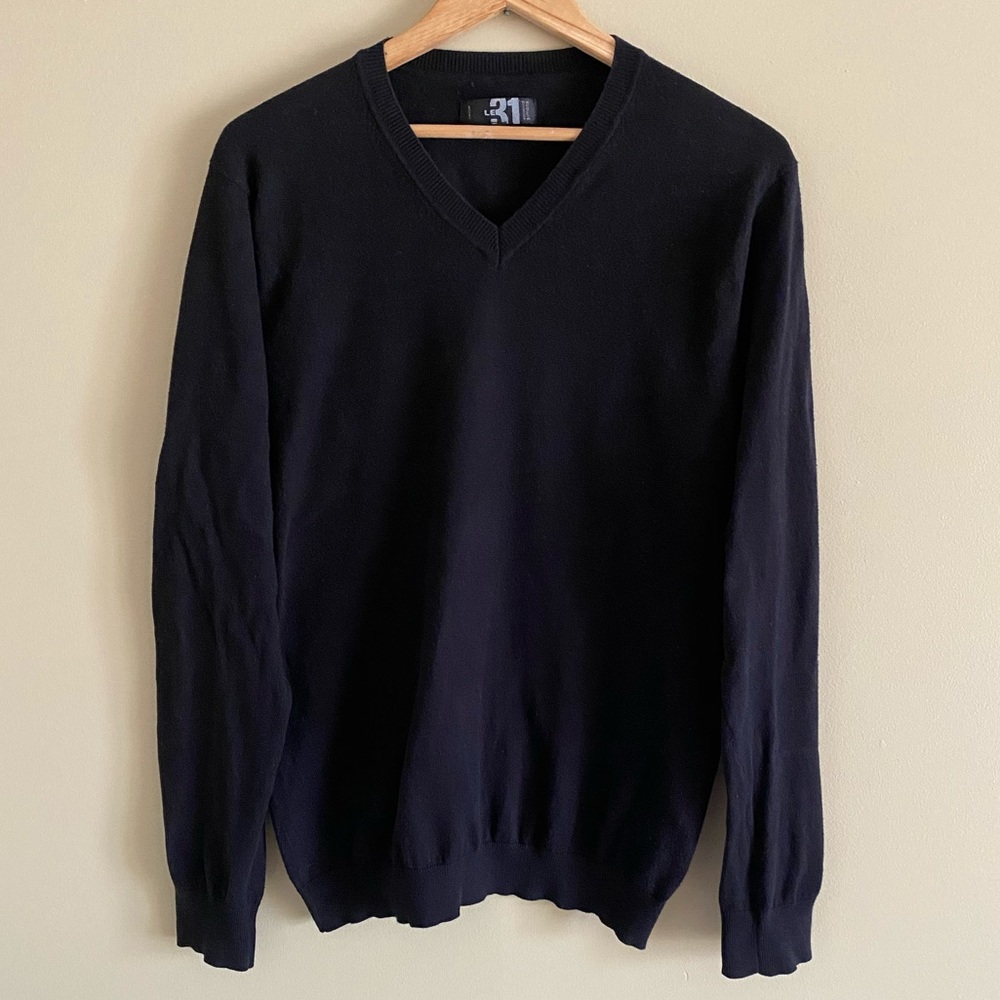 Simons Black V Neck Sweater